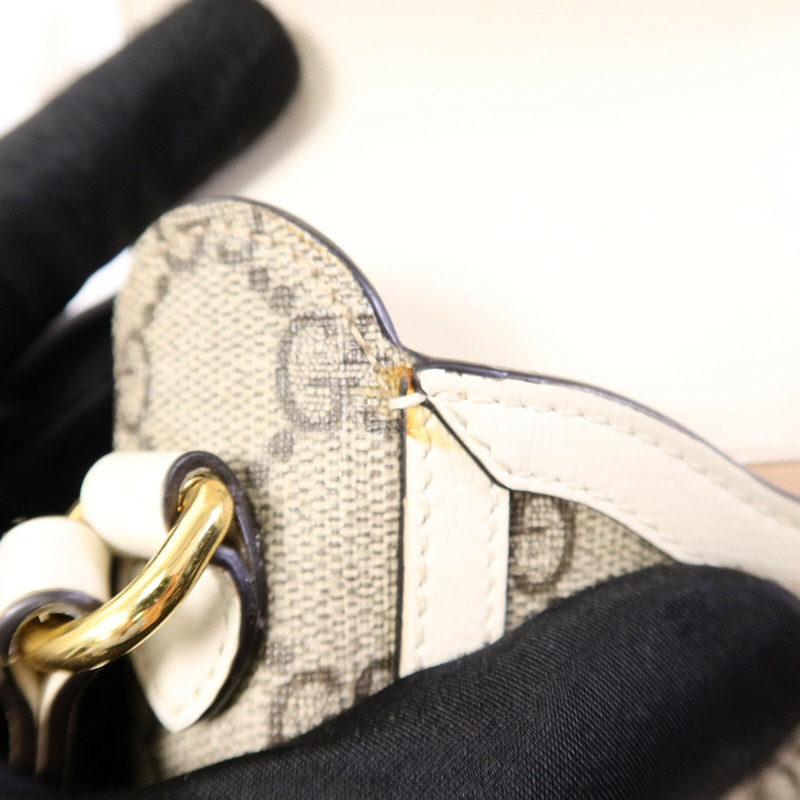 GUCCI 塗層帆布1955 Horsebit Mini肩背袋-10