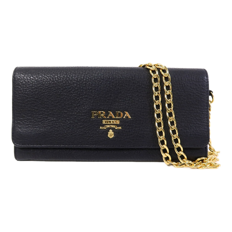 PRADA 牛皮皮革Shoulder Bag鏈帶肩背袋-0