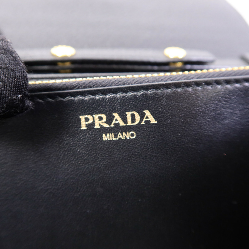 PRADA 牛皮皮革Shoulder Bag鏈帶肩背袋-5