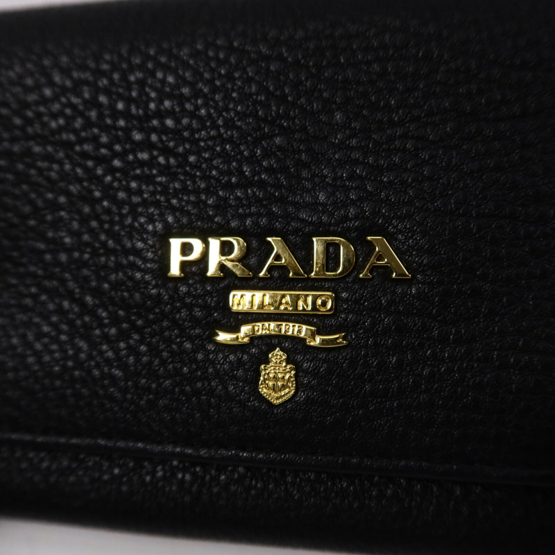 PRADA 牛皮皮革Shoulder Bag鏈帶肩背袋-12