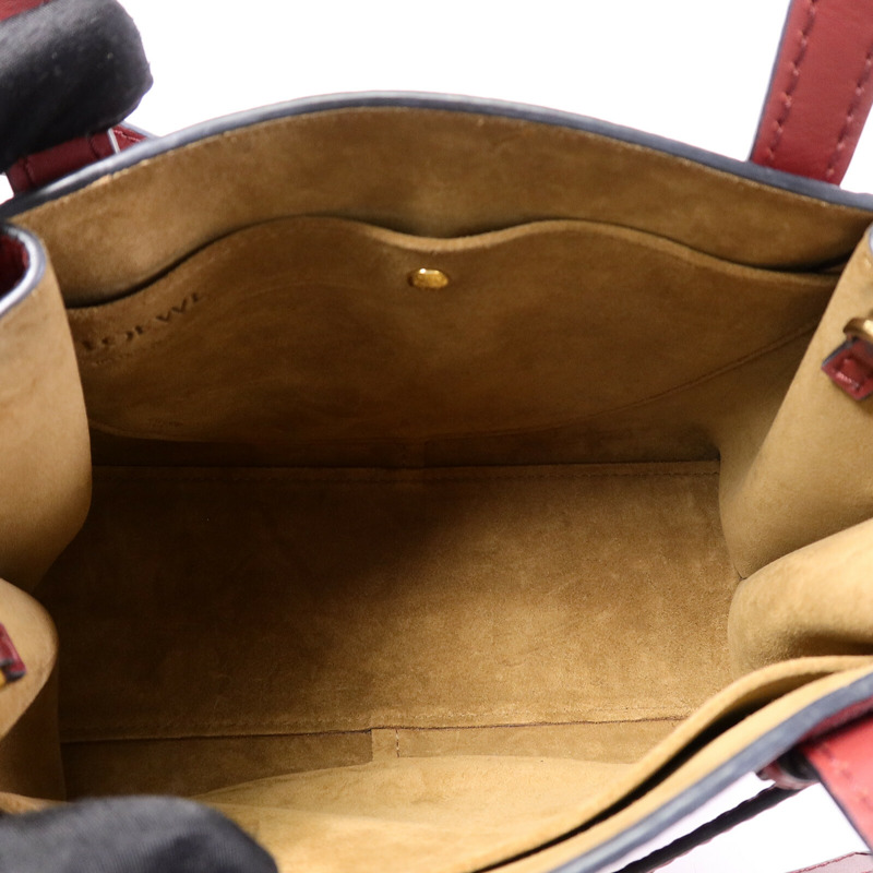 LOEWE 牛皮皮革Gate Tote Bag手挽肩背兩用袋-4