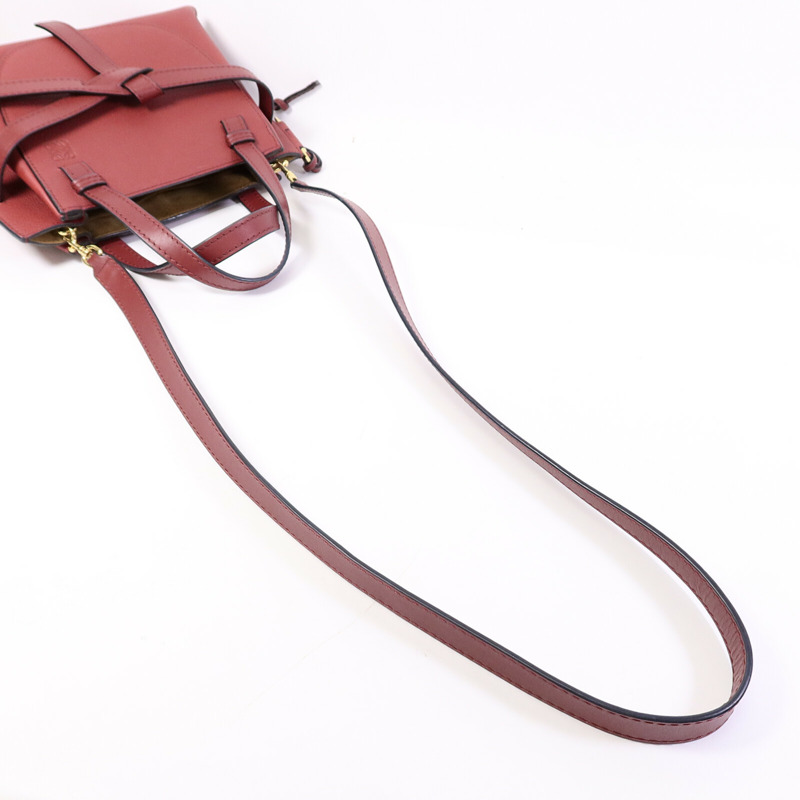 LOEWE 牛皮皮革Gate Tote Bag手挽肩背兩用袋-9
