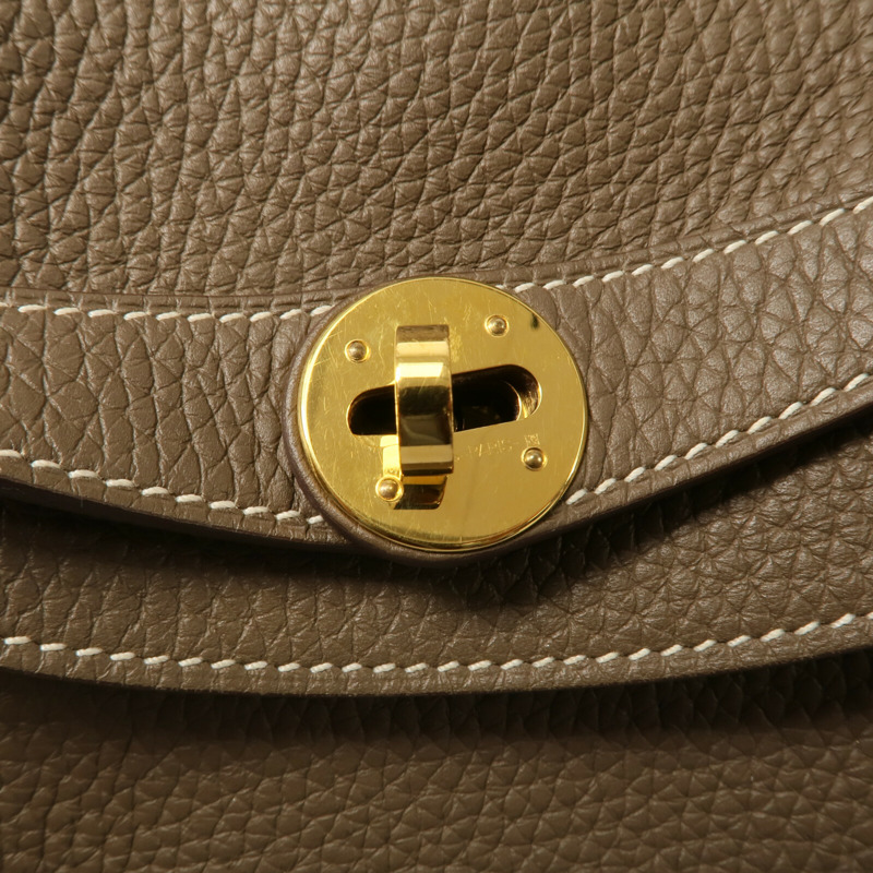 HERMES Clemence皮革Lindy 30手挽肩背兩用袋-7