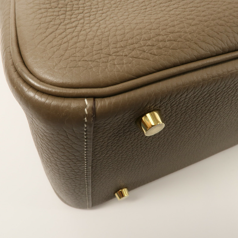 HERMES Clemence皮革Lindy 30手挽肩背兩用袋-10