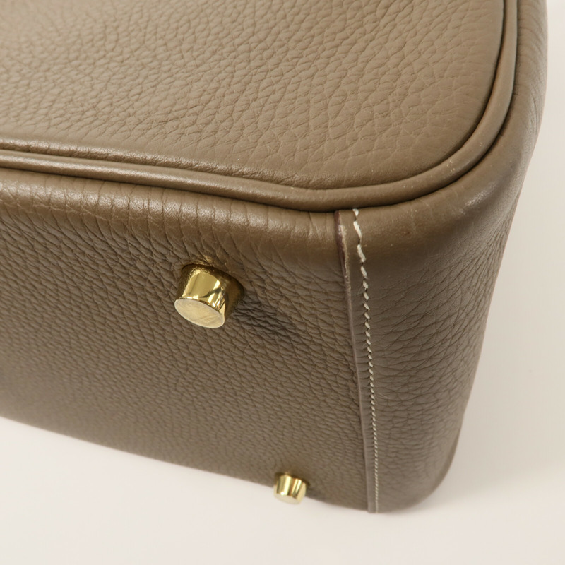 HERMES Clemence皮革Lindy 30手挽肩背兩用袋-13