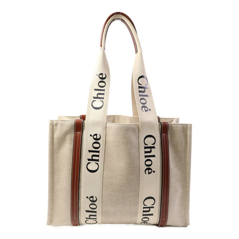 Chloe 帆布Woody Medium手挽袋