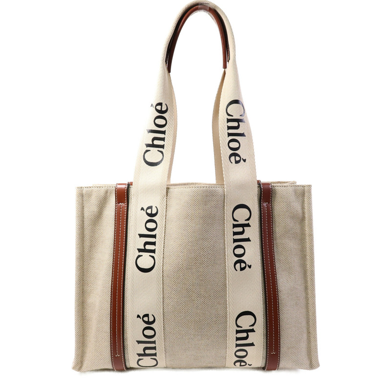 Chloe 帆布Woody Medium手挽袋-1