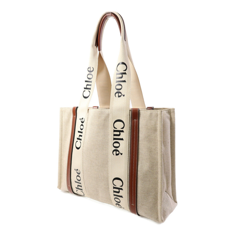 Chloe 帆布Woody Medium手挽袋-2