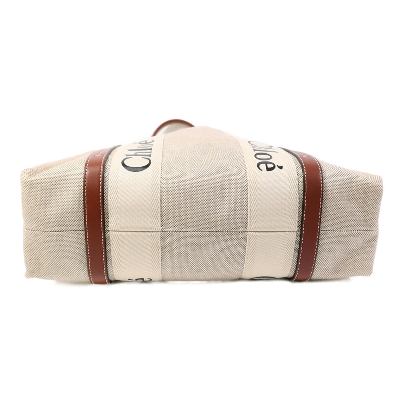 Chloe 帆布Woody Medium手挽袋-3