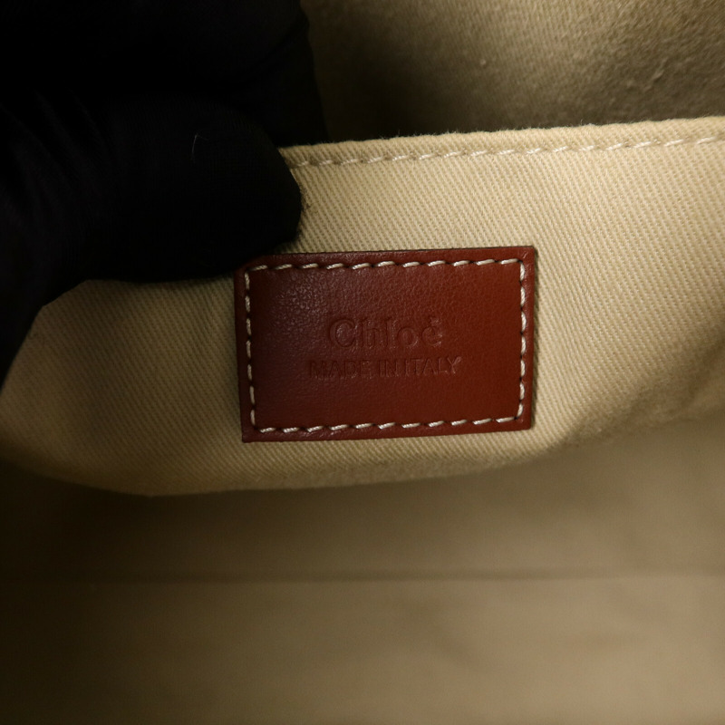 Chloe 帆布Woody Medium手挽袋-5