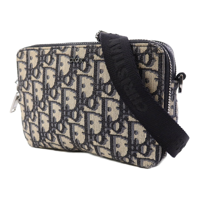 Dior 帆布Zipped Pouch With Strap肩背袋-2