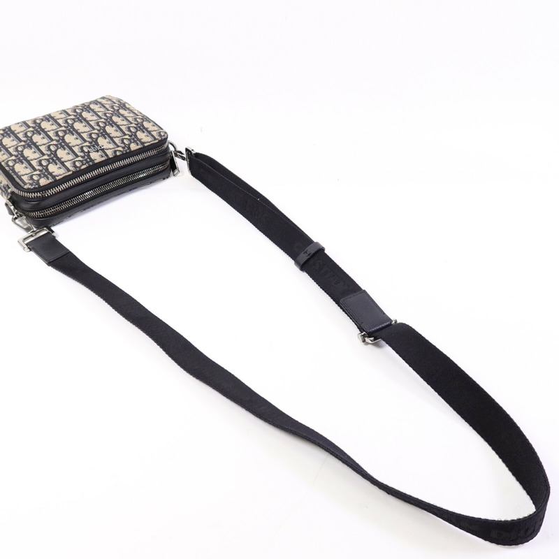 Dior 帆布Zipped Pouch With Strap肩背袋-8
