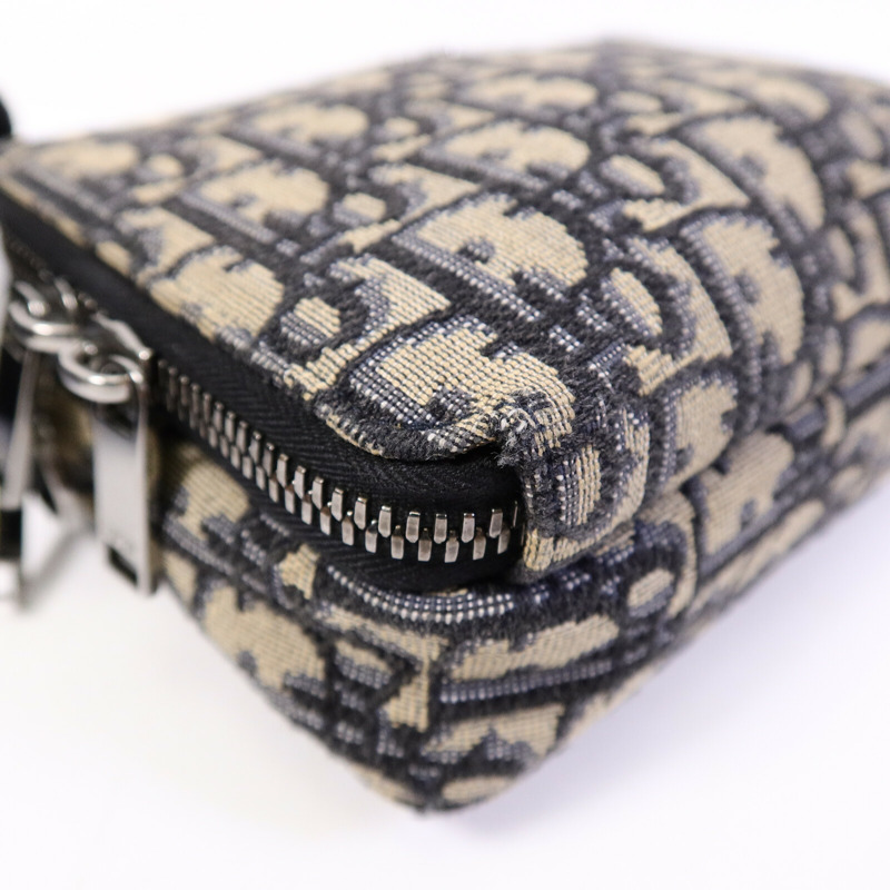 Dior 帆布Zipped Pouch With Strap肩背袋-10