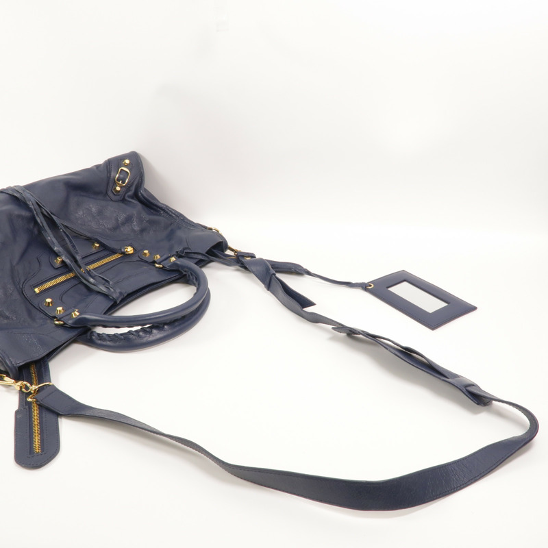 BALENCIAGA 牛皮皮革City手挽肩背兩用袋-7