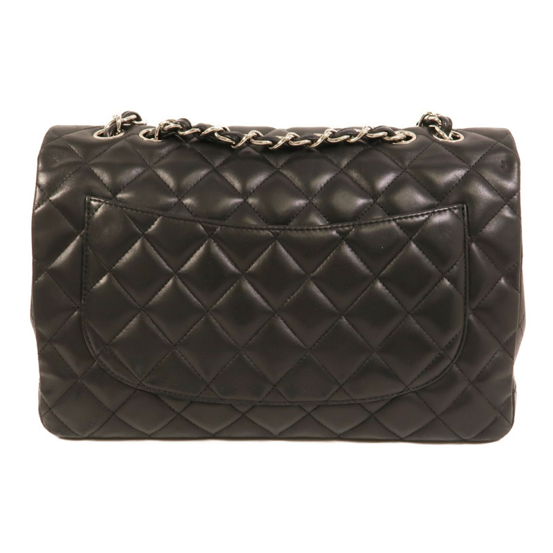 CHANEL 羊皮皮革Large Classic鏈帶肩背袋-1
