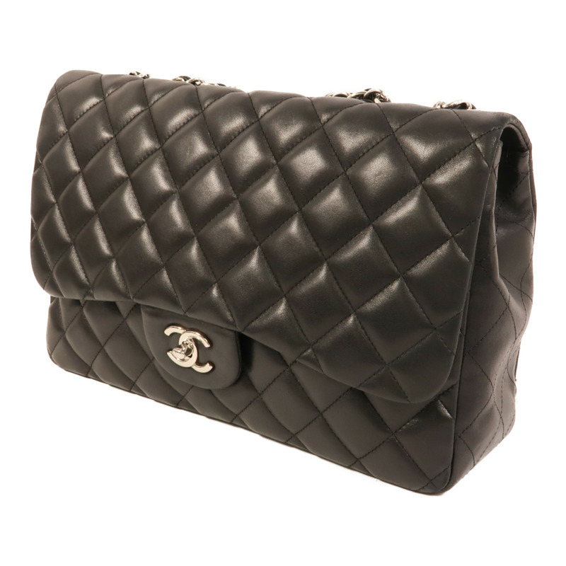 CHANEL 羊皮皮革Large Classic鏈帶肩背袋-2