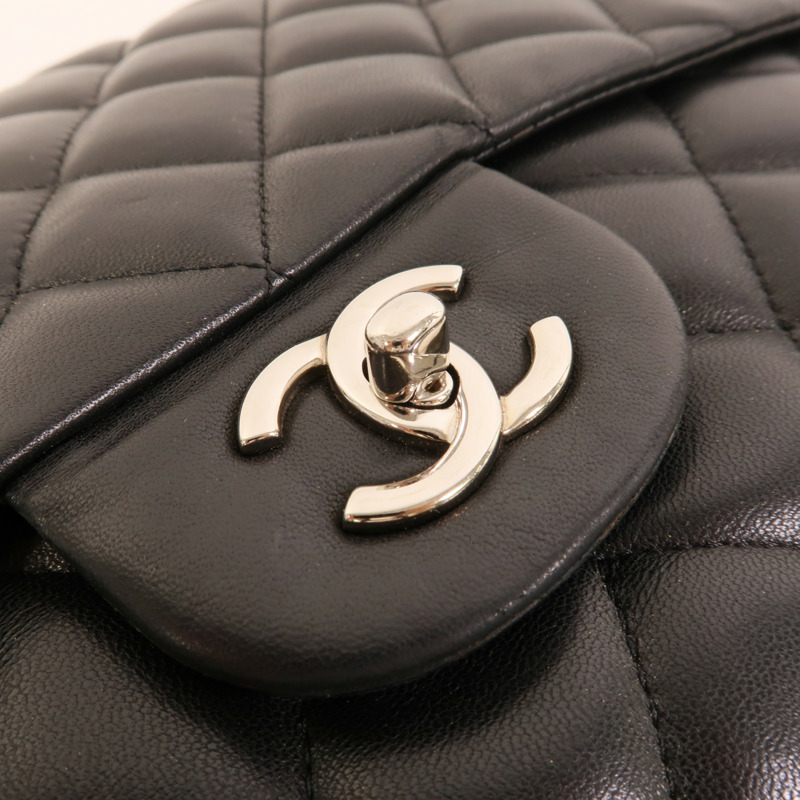 CHANEL 羊皮皮革Large Classic鏈帶肩背袋-6