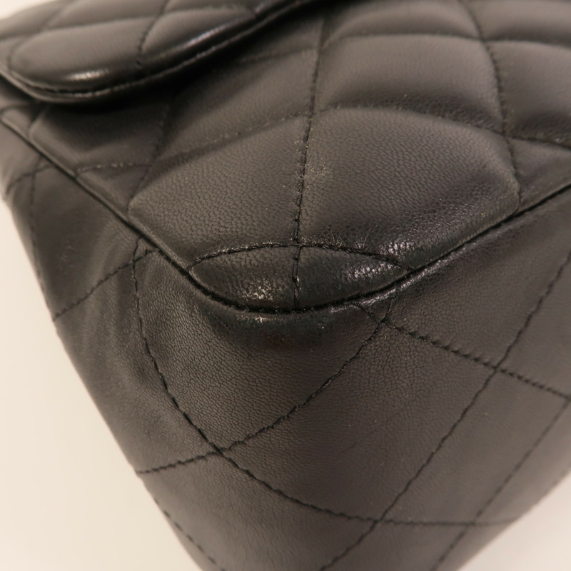 CHANEL 羊皮皮革Large Classic鏈帶肩背袋-9