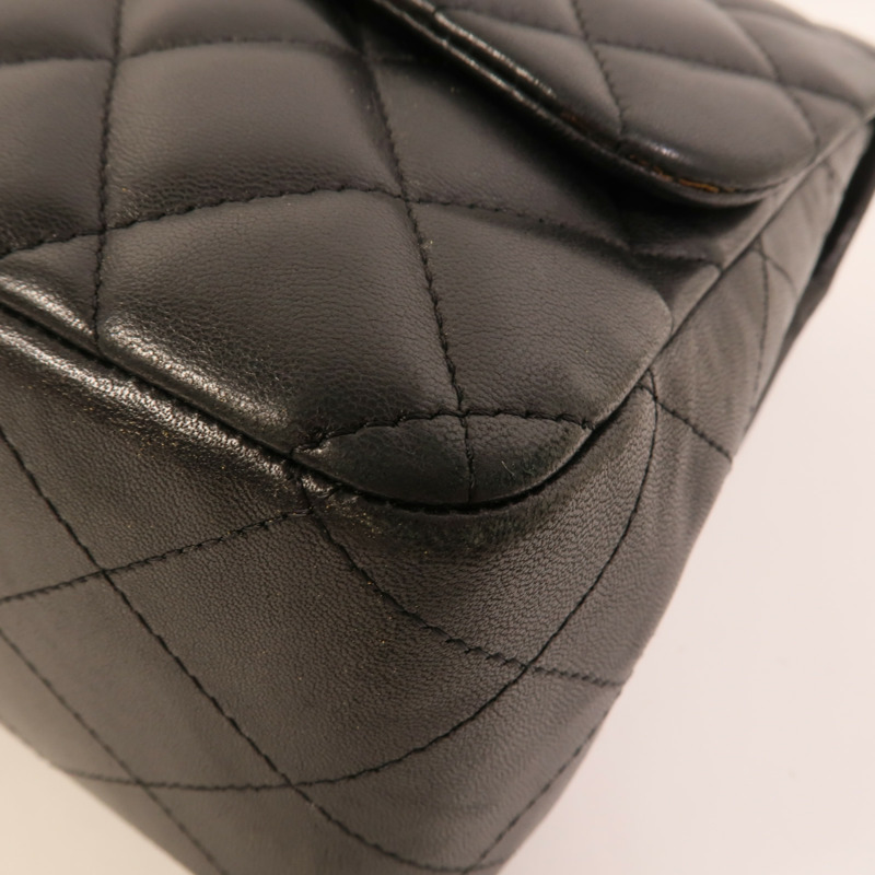 CHANEL 羊皮皮革Large Classic鏈帶肩背袋-10