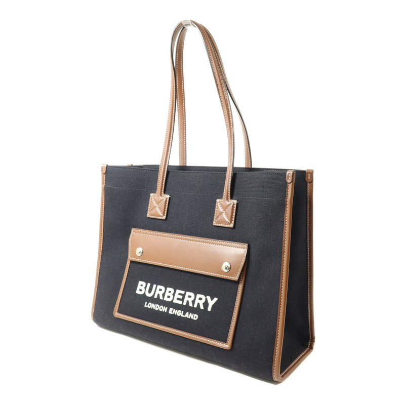 BURBERRY 帆布Freya Tote手挽袋-1