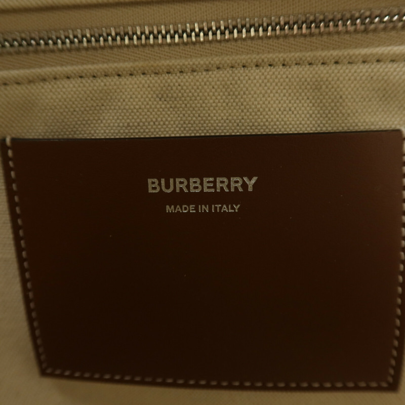BURBERRY 帆布Freya Tote手挽袋-5