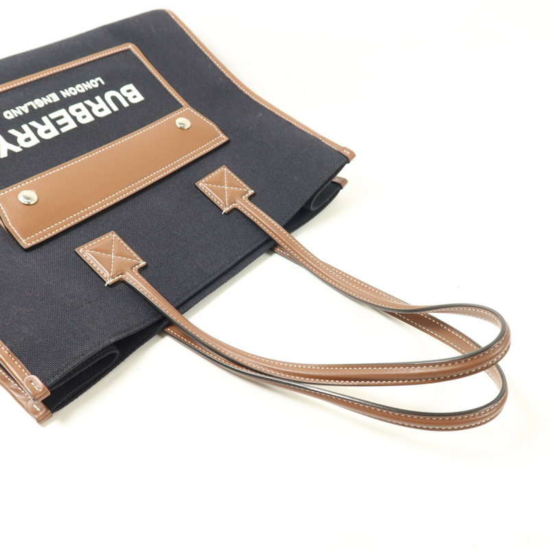 BURBERRY 帆布Freya Tote手挽袋-7