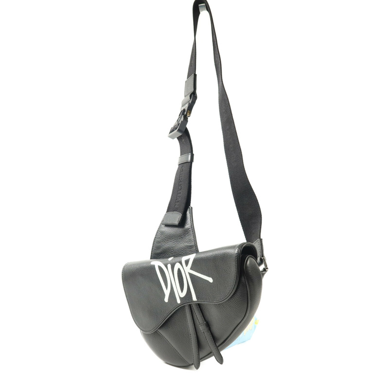 Dior 牛皮皮革Dior x Stussy Saddle Bag肩背袋-1