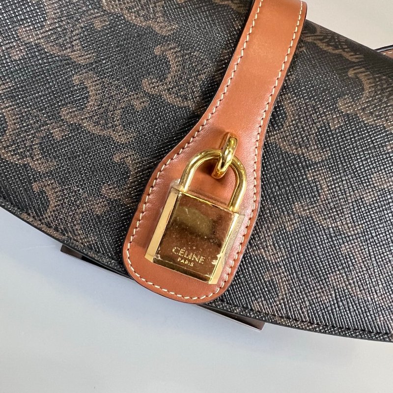 CELINE F.DR.1222 老花TABOU鎖頭包-7