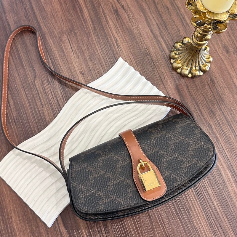 CELINE F.DR.1222 老花TABOU鎖頭包-0