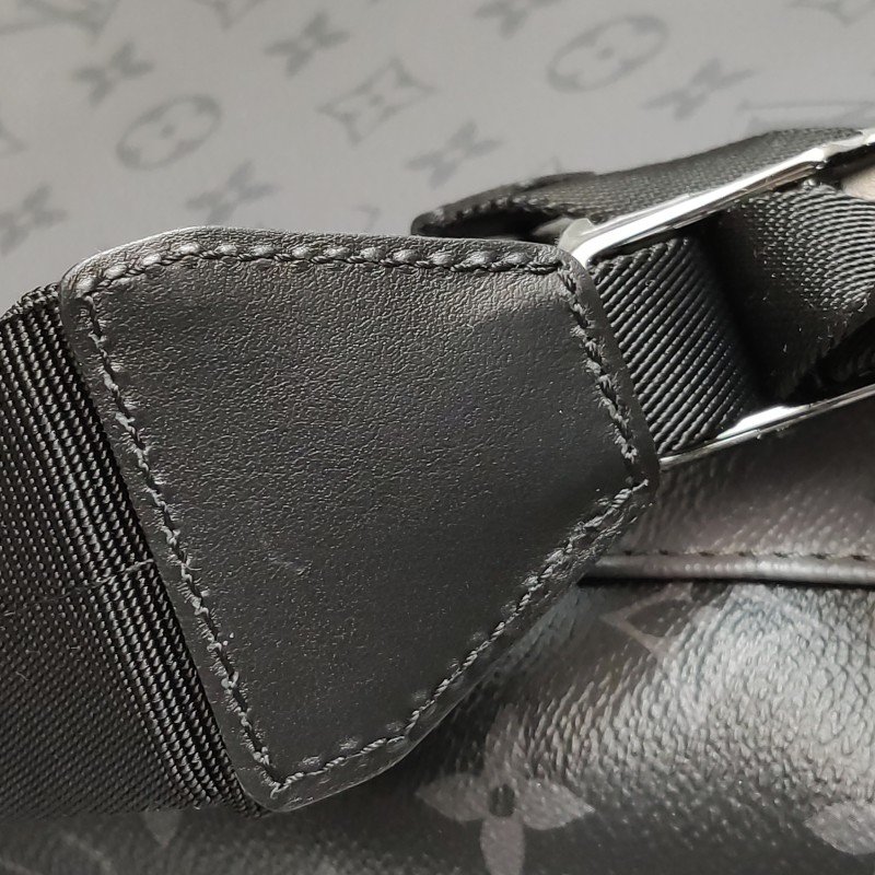 Louis Vuitton (LV) Christopher小號牛皮拼色Monogram印花垂蓋雙肩包晶片款-10