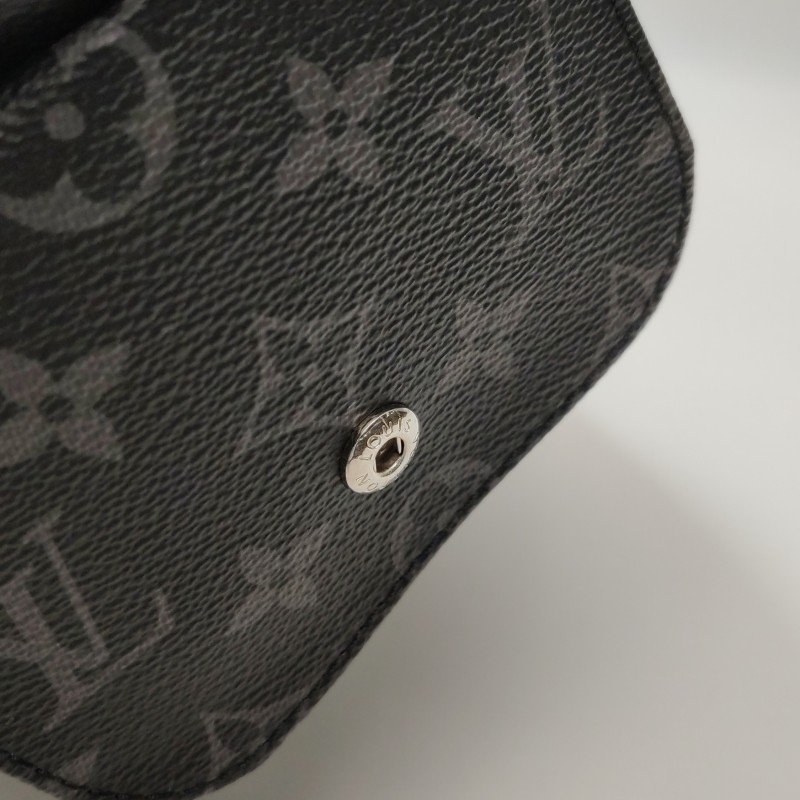 Louis Vuitton (LV) Christopher小號牛皮拼色Monogram印花垂蓋雙肩包晶片款-11
