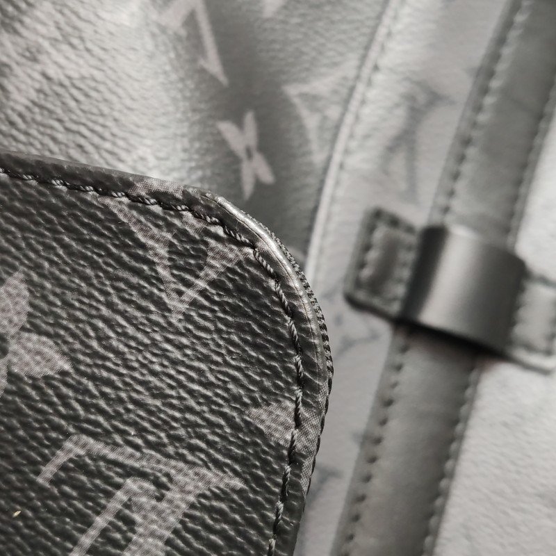 Louis Vuitton (LV) Christopher小號牛皮拼色Monogram印花垂蓋雙肩包晶片款-15