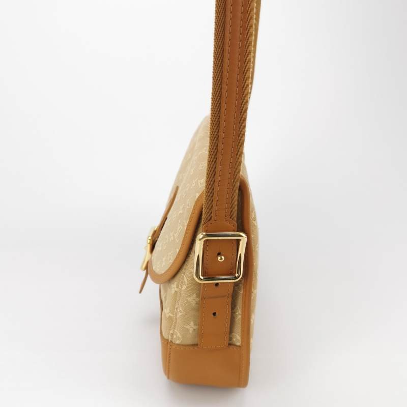 Louis Vuitton (LV) Marjorie牛皮帆布老花中古Hobo斜背包肩肩包-2