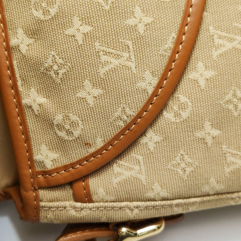 Louis Vuitton (LV) Marjorie牛皮帆布老花中古Hobo斜背包肩肩包-11