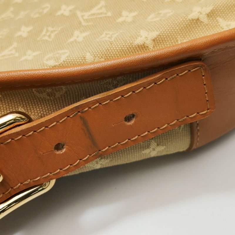Louis Vuitton (LV) Marjorie牛皮帆布老花中古Hobo斜背包肩肩包-12