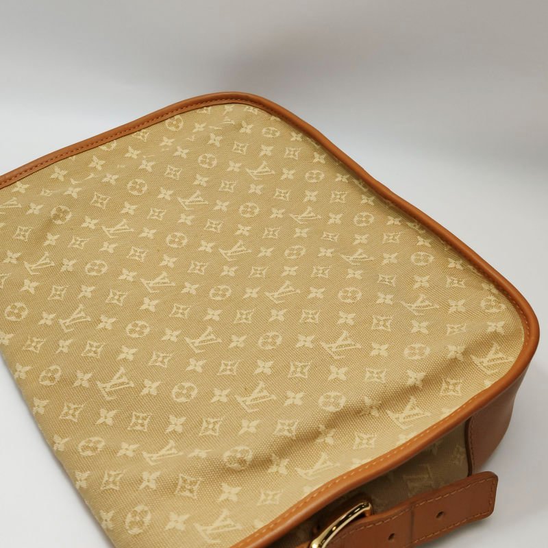 Louis Vuitton (LV) Marjorie牛皮帆布老花中古Hobo斜背包肩肩包-16