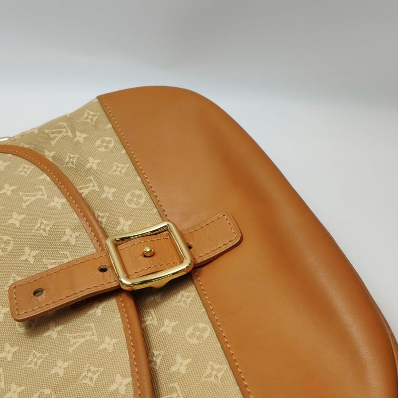 Louis Vuitton (LV) Marjorie牛皮帆布老花中古Hobo斜背包肩肩包-18