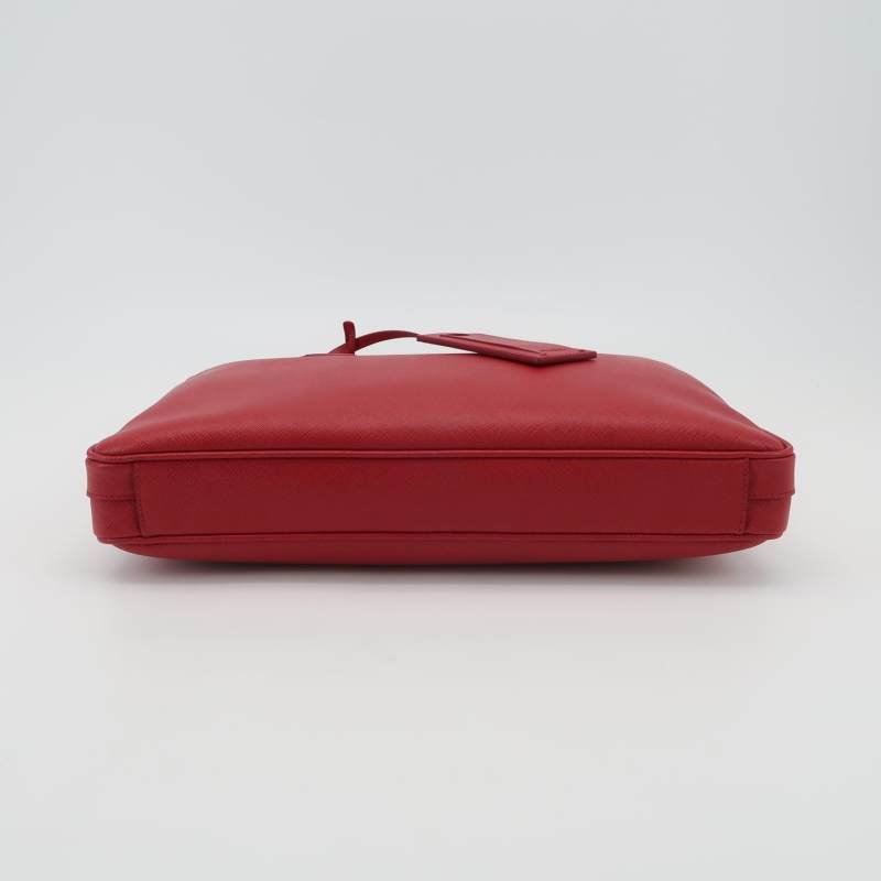 Prada 牛皮純色三角標誌斜背包單肩包-5