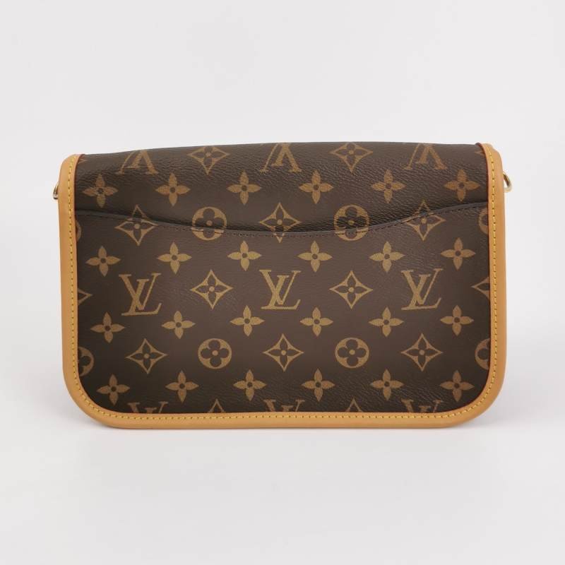 Louis Vuitton (LV) Diane植鞣革Monogram印花斜背包單肩包晶片款-4