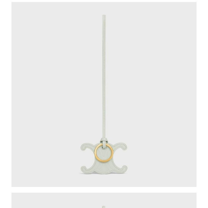 💎Han's house精品服飾💎 CELINE 小牛皮 TRIOMPHE 手袋吊墜 原價8400-3