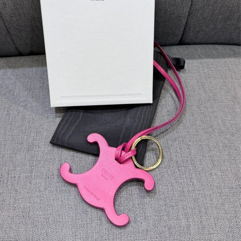 💎Han's house精品服飾💎 CELINE 小牛皮 TRIOMPHE 手袋吊墜 原價8400-5