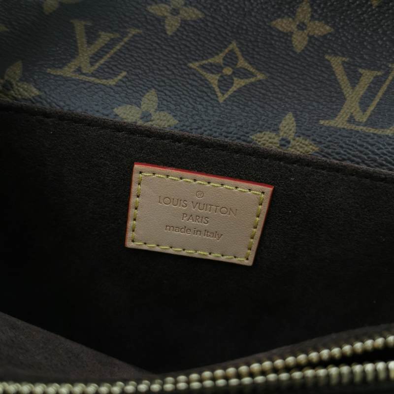 Louis Vuitton (LV) Pochette Metis East West植鞣革老花斜背包單肩包晶片款-7