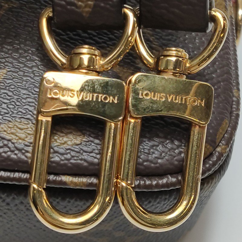 Louis Vuitton (LV) Pochette Metis East West植鞣革老花斜背包單肩包晶片款-9