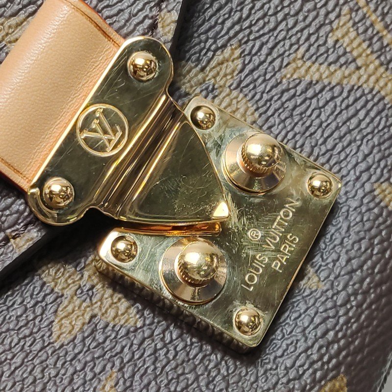 Louis Vuitton (LV) Pochette Metis East West植鞣革老花斜背包單肩包晶片款-10