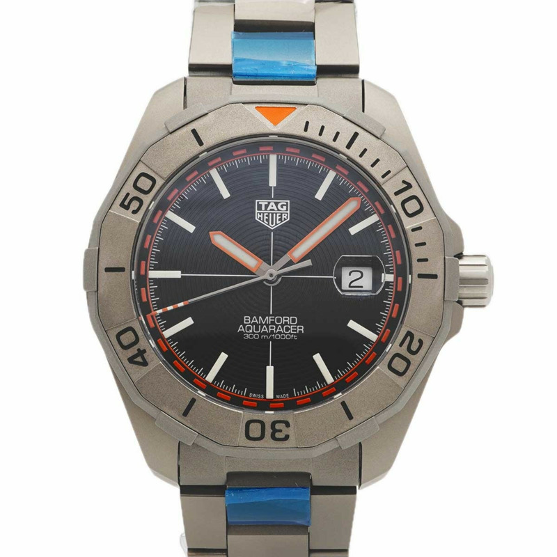 TAG Heuer Aquaracer Vanford限量版WAY208F黑色錶盤男士腕錶-0