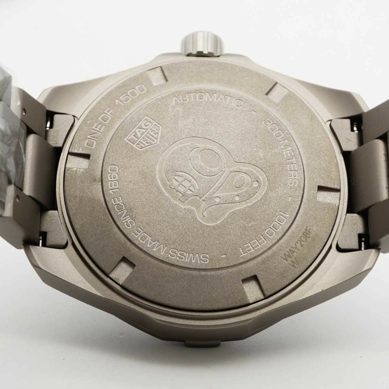 TAG Heuer Aquaracer Vanford限量版WAY208F黑色錶盤男士腕錶-4