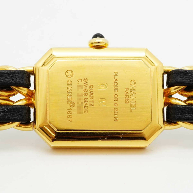 香奈兒 Première L H0001 黑色錶盤女士腕錶-4