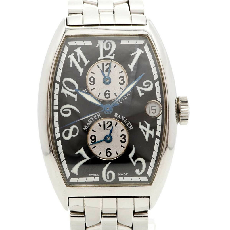 法穆蘭 Master Banker 5850MB 黑色錶盤男士腕錶-0