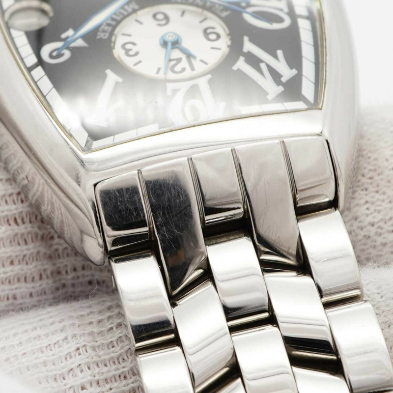 法穆蘭 Master Banker 5850MB 黑色錶盤男士腕錶-6