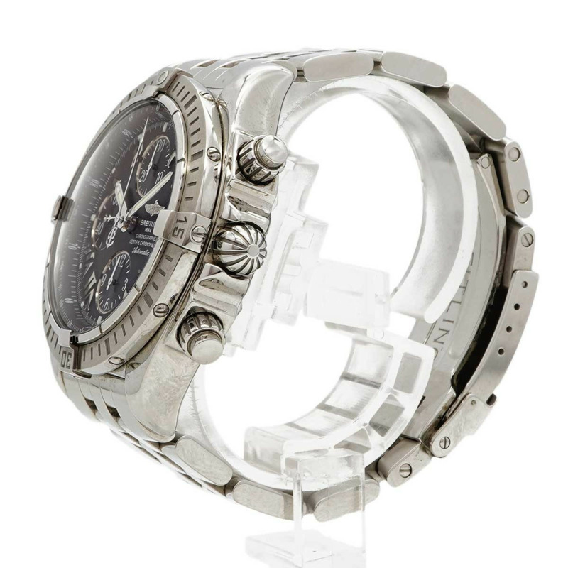 百年靈 Chronomat A13356 黑色錶盤男士腕錶-1